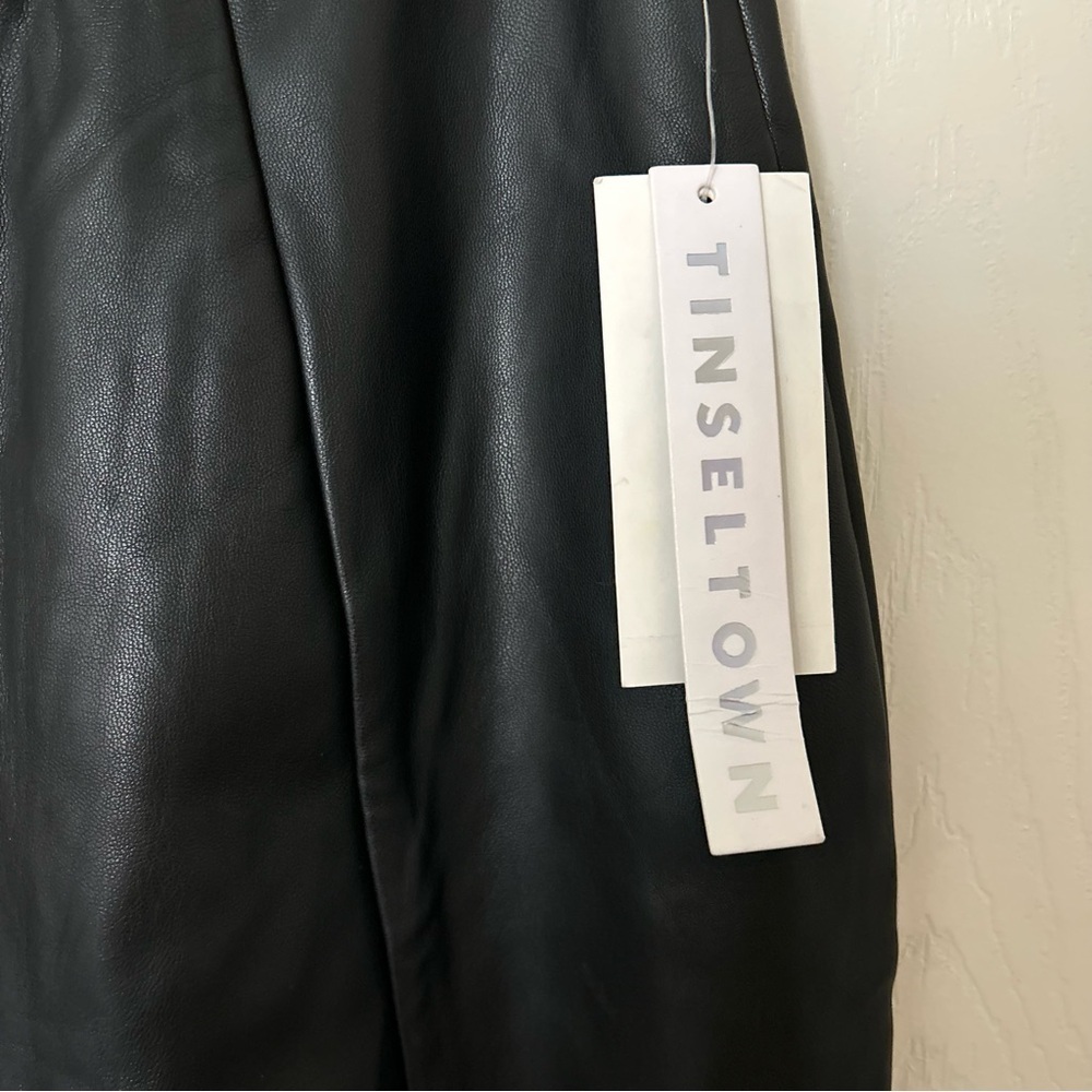 Tinseltown | High Rise Skinny Faux Leather Leggings - Picture 6 of 11